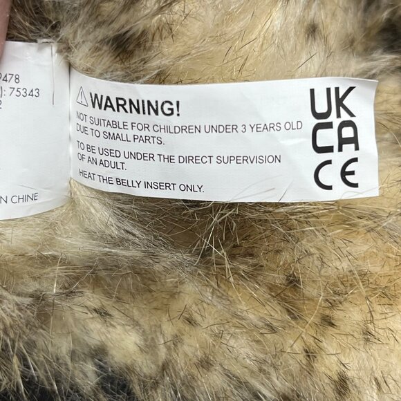 Realistic Sloth Body Warmer Marshalls 2023 Brown Tan Plush Animal - Picture 8 of 11